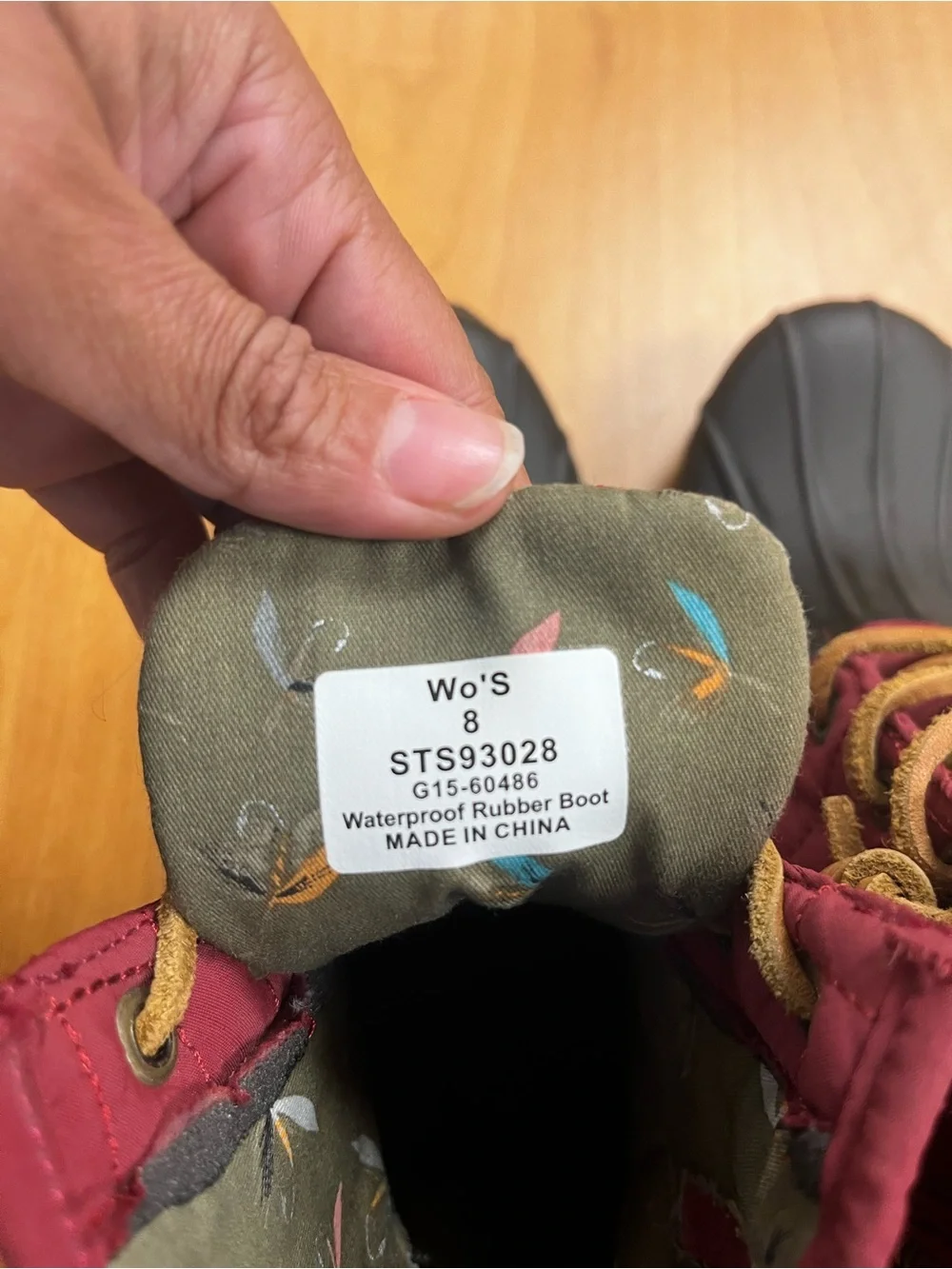 Sperry Saltwater Duck Boots Womens 8 Brown Tan Waterproof STS93028 EUC - Picture 6 of 7